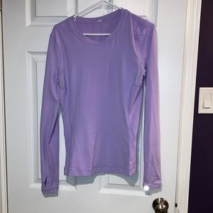 Women’s size 10 Lululemon lavender long sleeve top